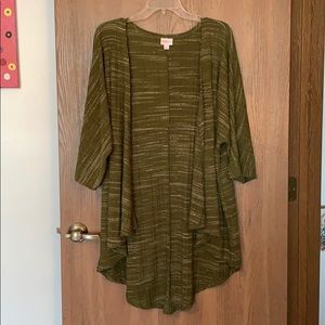 Olive Green Shirley open front Cardigan